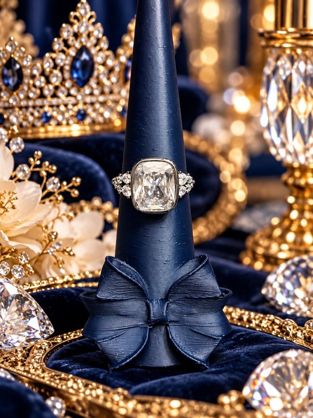 Bomb Party April Birthday 2026 ‘Say It In Lights’ Diamond CZ sz 9